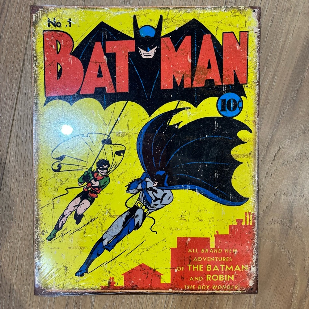 DC Comics Batman No. 1 Tin Sign wall decor